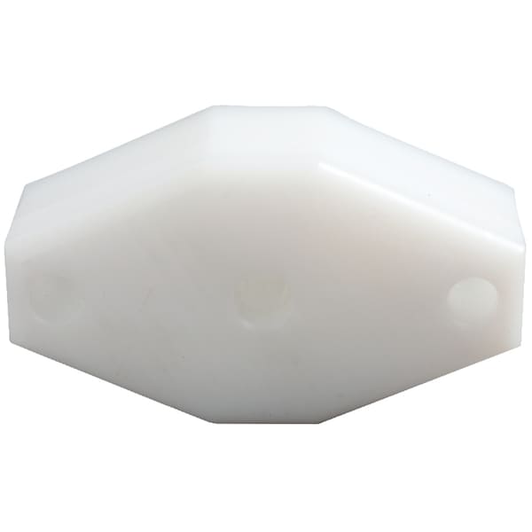 Clesco F2UHUH062 UHMWPE Flange Mount Bearing, Solid Rigid (2 Bolt